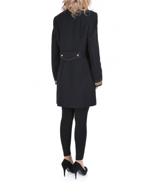 Пальто из шерсти, цвет: Чёрный - купить за 8000 в магазине - Гипермаркет меха