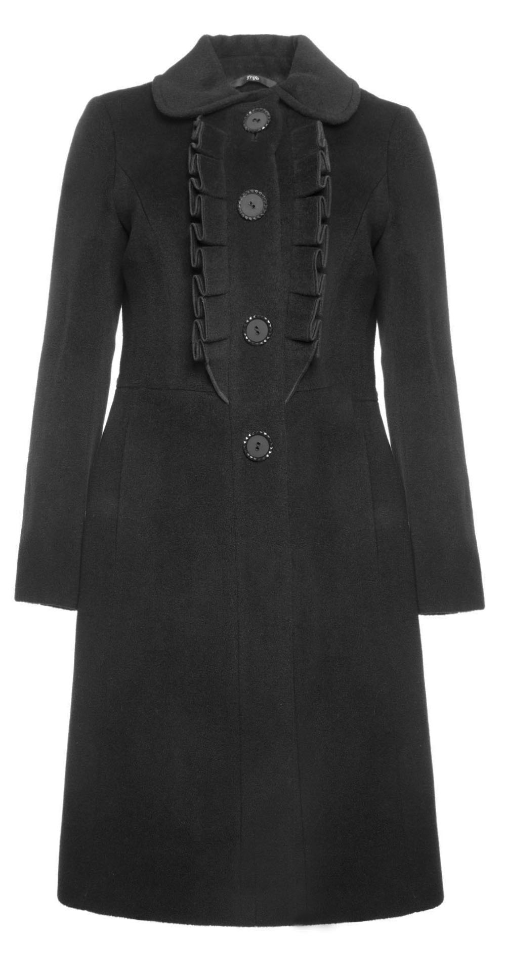 Пальто из шерсти, цвет: Чёрный - купить за 9200 в магазине - Гипермаркет меха