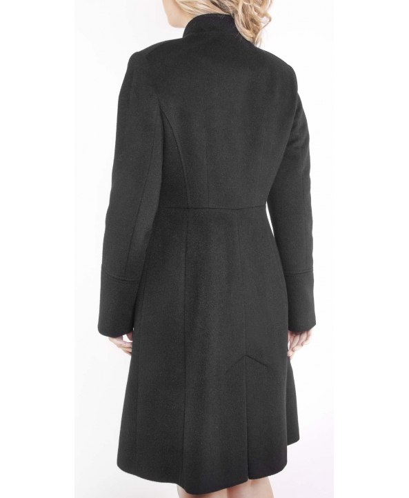 Пальто из шерсти, цвет: Чёрный - купить за 10800 в магазине - Гипермаркет меха