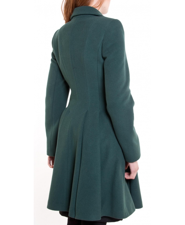 Пальто из шерсти, цвет: Зелёный - купить за 13000 в магазине - Гипермаркет меха