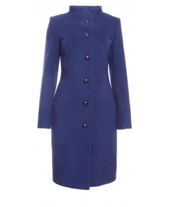 Пальто из шерсти, цвет: Синий - купить за 14000 в магазине - Гипермаркет меха