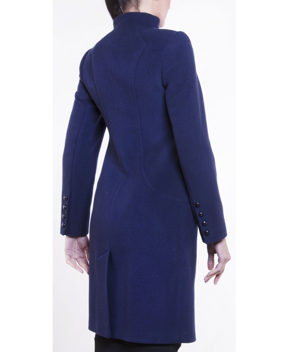 Пальто из шерсти, цвет: Синий - купить за 14000 в магазине - Гипермаркет меха