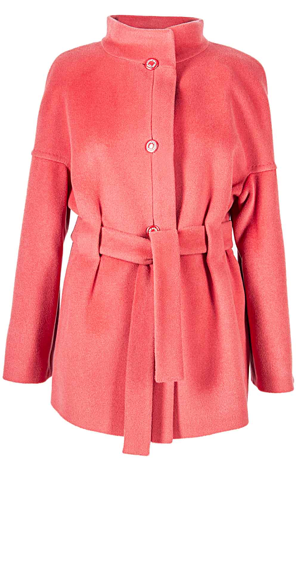 Пальто из шерсти, цвет: Коралловый - купить за 10400 в магазине - Гипермаркет меха