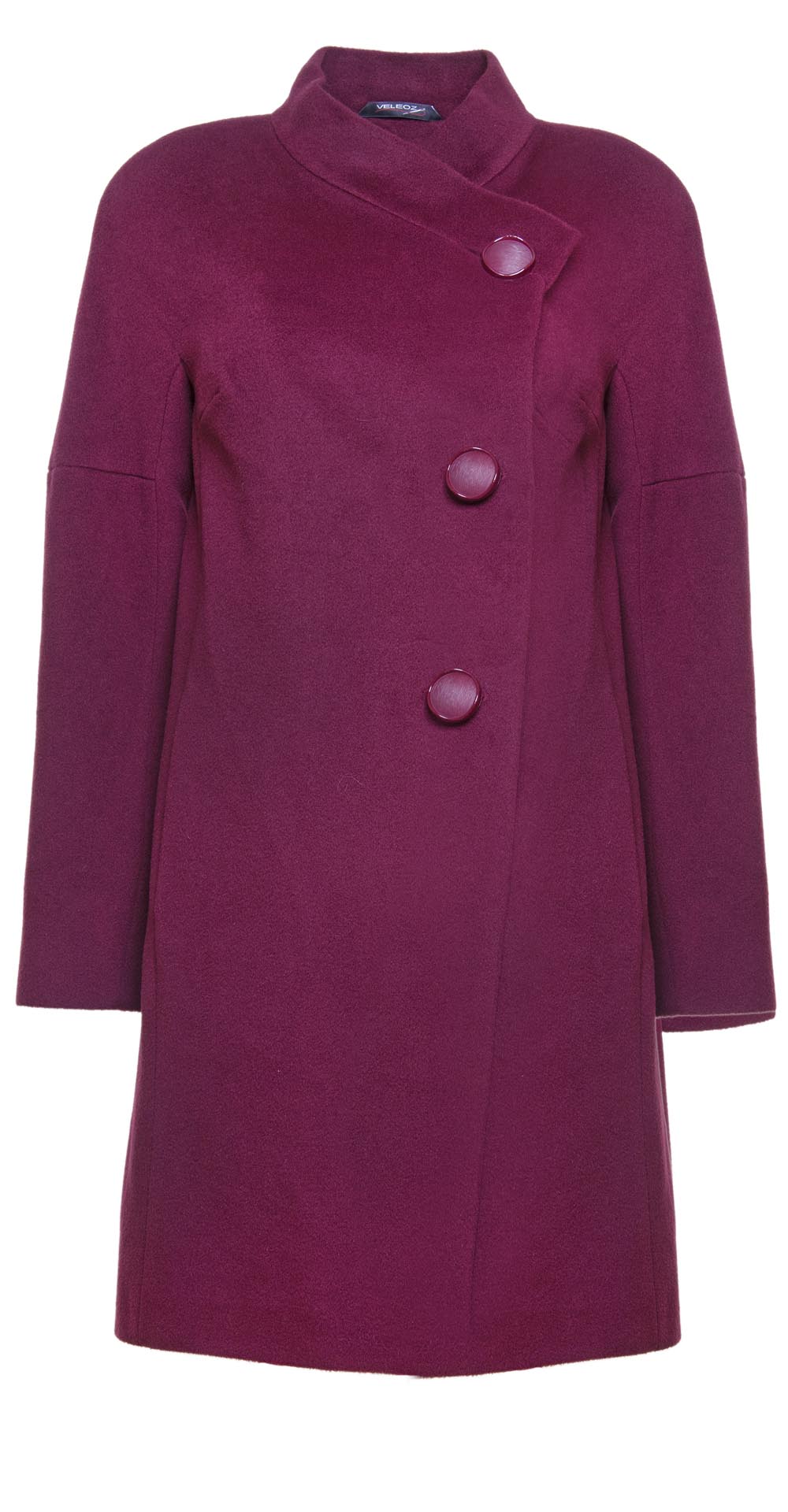 Пальто из шерсти, цвет: Сливовый - купить за 6400 в магазине - Гипермаркет меха