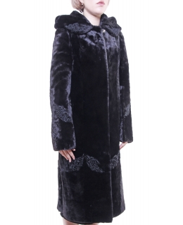 Пальто из мутона, цвет: Шоколад, отделка Каракуль - купить за 40000 в магазине - Гипермаркет меха