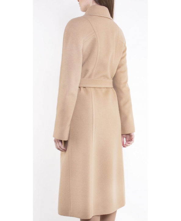 Пальто из шерсти, цвет: Бежевый - купить за 10000 в магазине - Гипермаркет меха