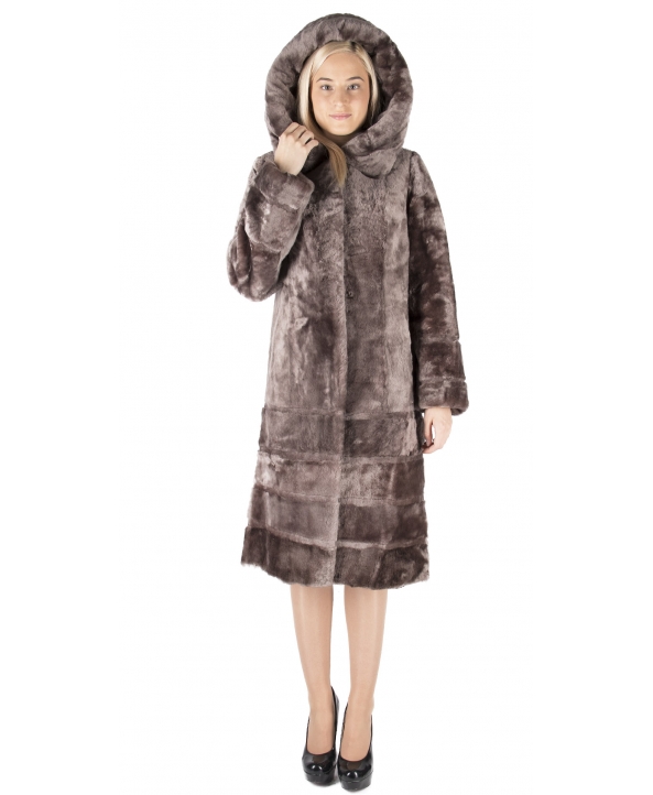 Пальто из мутона, цвет: Карамель - купить за 32000 в магазине - Гипермаркет меха