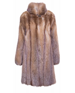 Пальто из меха лисы, цвет: Красный (Лисица) - купить за 202000 в магазине - Гипермаркет меха