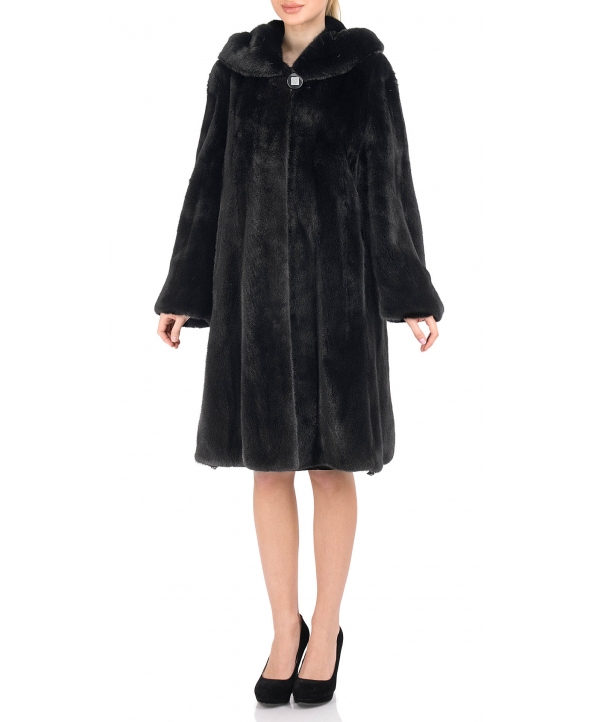 Пальто из меха норки, цвет: Чёрный - купить за 254800 в магазине - Гипермаркет меха