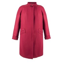 Пальто из шерсти, цвет: Винный - купить за 11000 в магазине - Гипермаркет меха