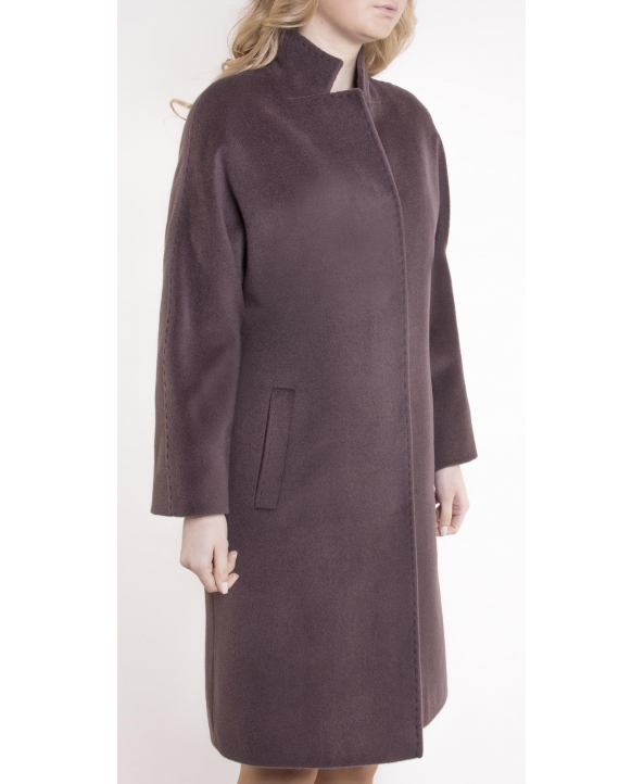Пальто из шерсти, цвет: Коричневый - купить за 21200 в магазине - Гипермаркет меха