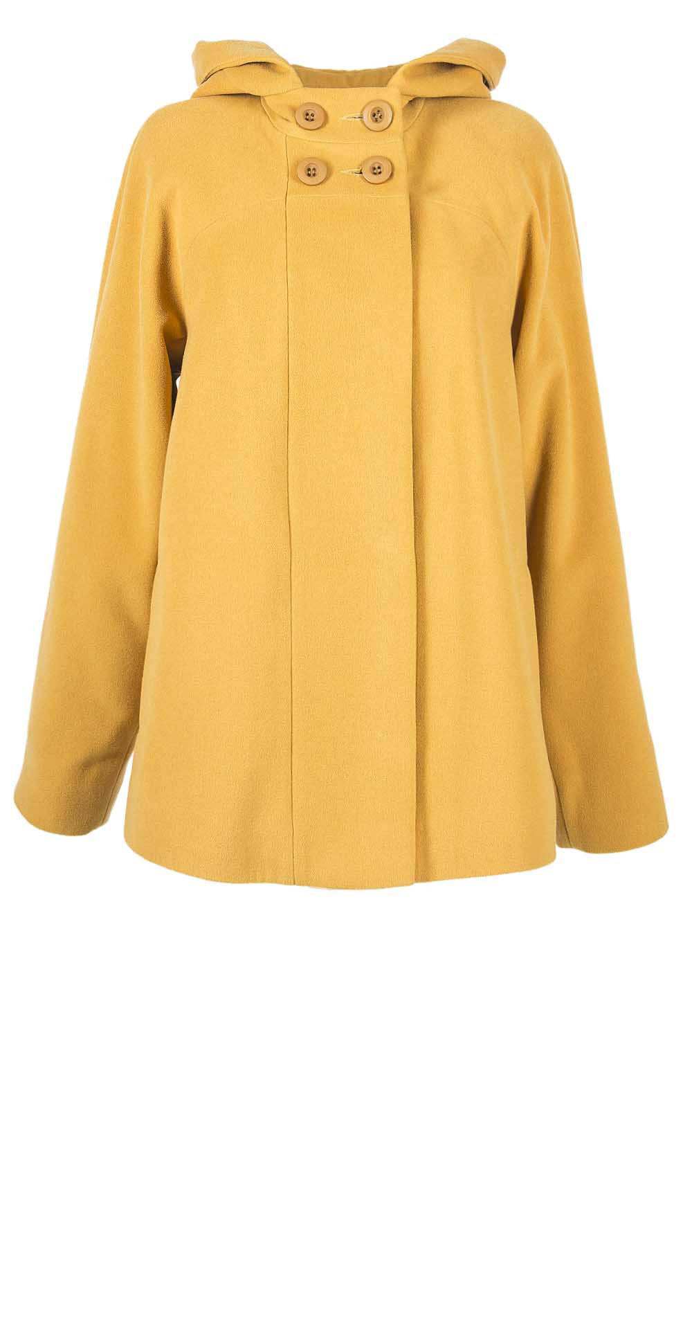 Пальто из шерсти, цвет: Шафран - купить за 9000 в магазине - Гипермаркет меха