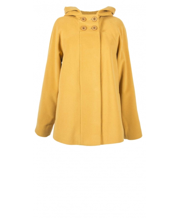 Пальто из шерсти, цвет: Шафран - купить за 9000 в магазине - Гипермаркет меха
