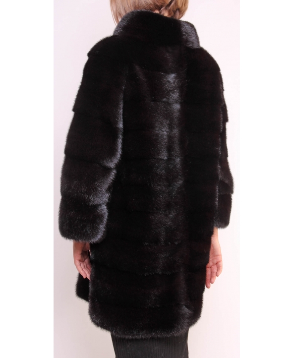 Полупальто из меха норки, цвет: Чёрный - купить за 250000 в магазине - Гипермаркет меха