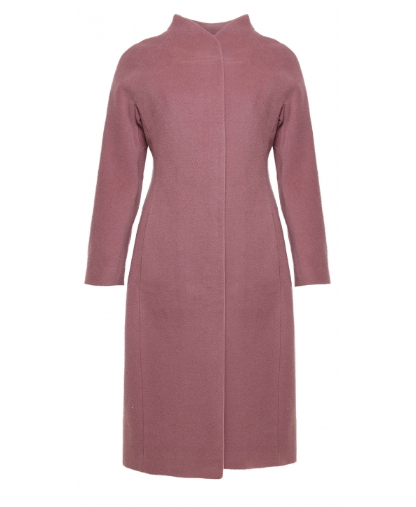 Пальто из шерсти, цвет: Тёмно-розовый - купить за 11300 в магазине - Гипермаркет меха