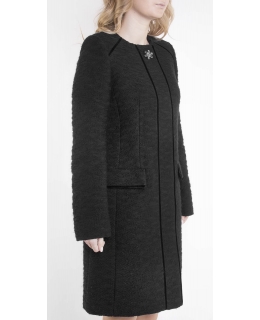 Пальто из текстиля, цвет: Чёрный - купить за 11800 в магазине - Гипермаркет меха