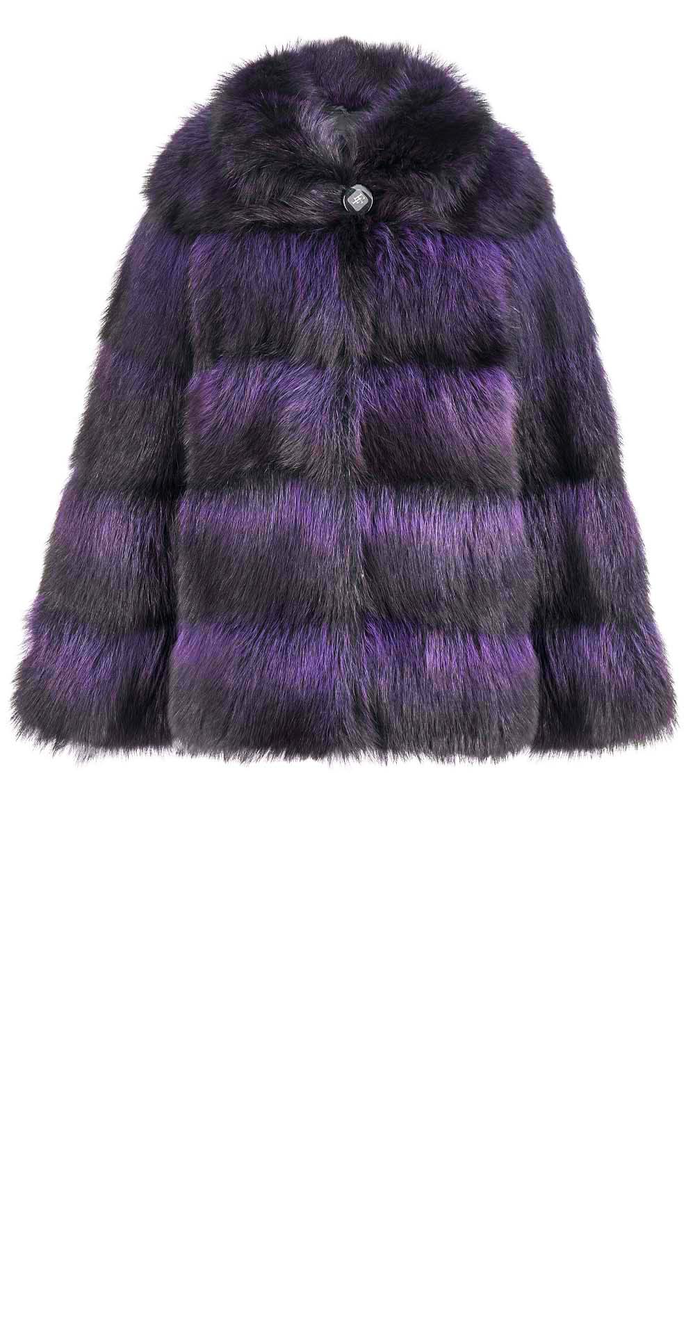 Жакет из меха енота, цвет: Фиолетовый - купить за 83200 в магазине - Гипермаркет меха