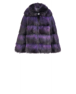 Жакет из меха енота, цвет: Фиолетовый - купить за 83200 в магазине - Гипермаркет меха