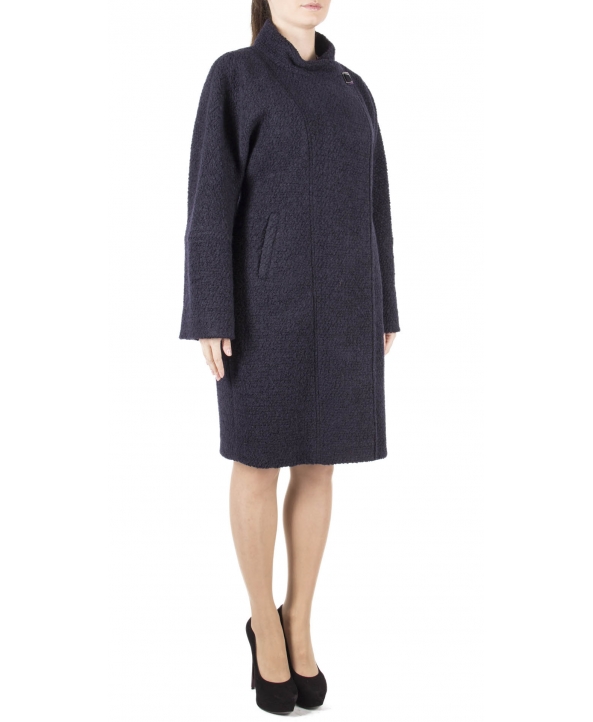 Пальто из шерсти, цвет: Синий-2 - купить за 10200 в магазине - Гипермаркет меха