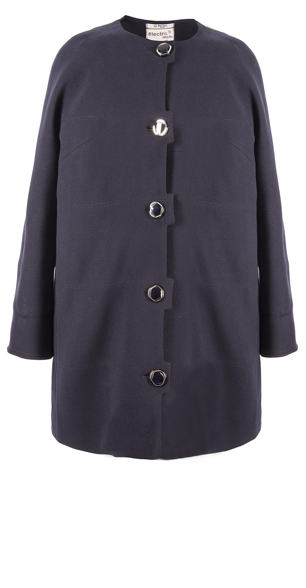 Пальто из шерсти, цвет: Тёмно-синий - купить за 12200 в магазине - Гипермаркет меха