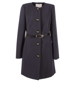 Пальто из шерсти, цвет: Тёмно-синий - купить за 12000 в магазине - Гипермаркет меха