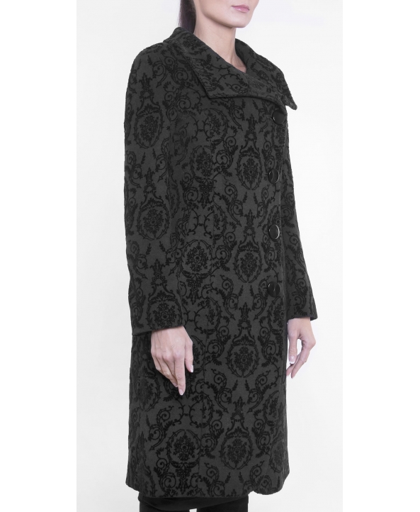 Пальто из шерсти, цвет: Чёрный - купить за 20400 в магазине - Гипермаркет меха