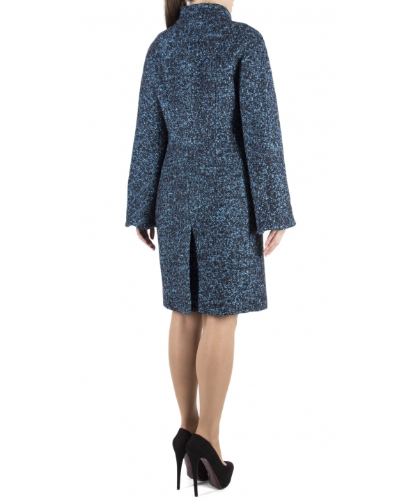 Пальто из шерсти, цвет: Синий - купить за 12200 в магазине - Гипермаркет меха