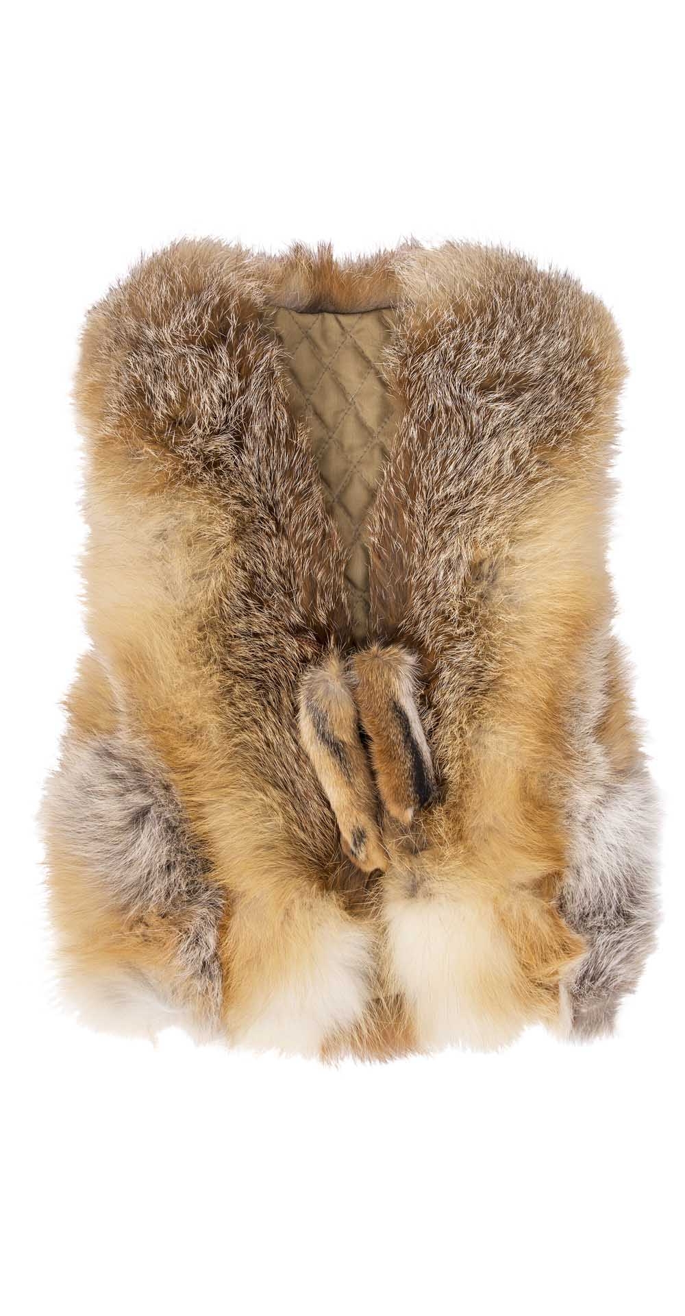 Жилет детский из меха лисы, цвет: Натуральный (лиса) - купить за 8700 в магазине - Гипермаркет меха