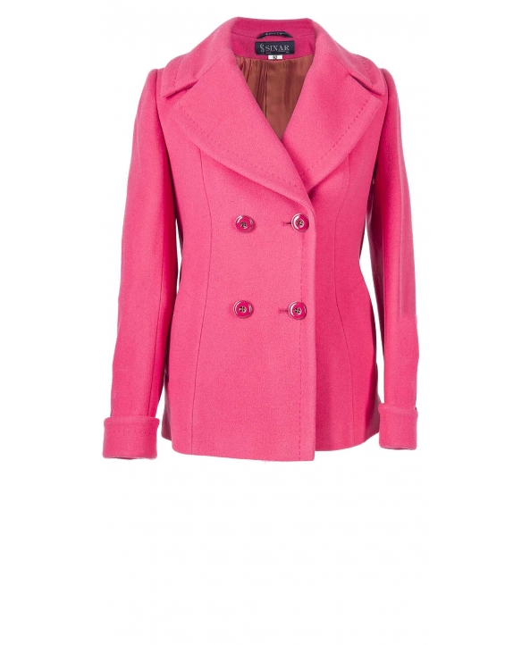 Пальто из шерсти, цвет: Малиновый - купить за 9600 в магазине - Гипермаркет меха