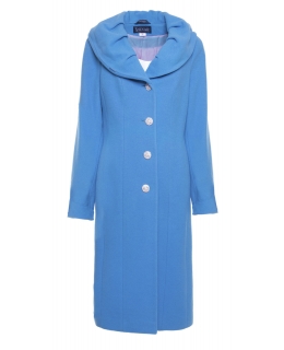 Пальто из шерсти, цвет: Голубой - купить за 11600 в магазине - Гипермаркет меха