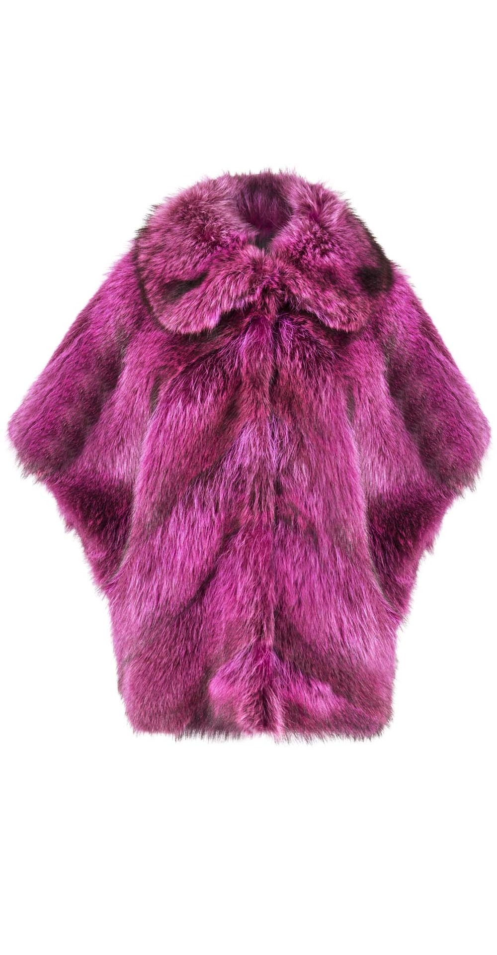 Полупальто из меха енота, цвет: Розовый / Чёрный - купить за 96400 в магазине - Гипермаркет меха