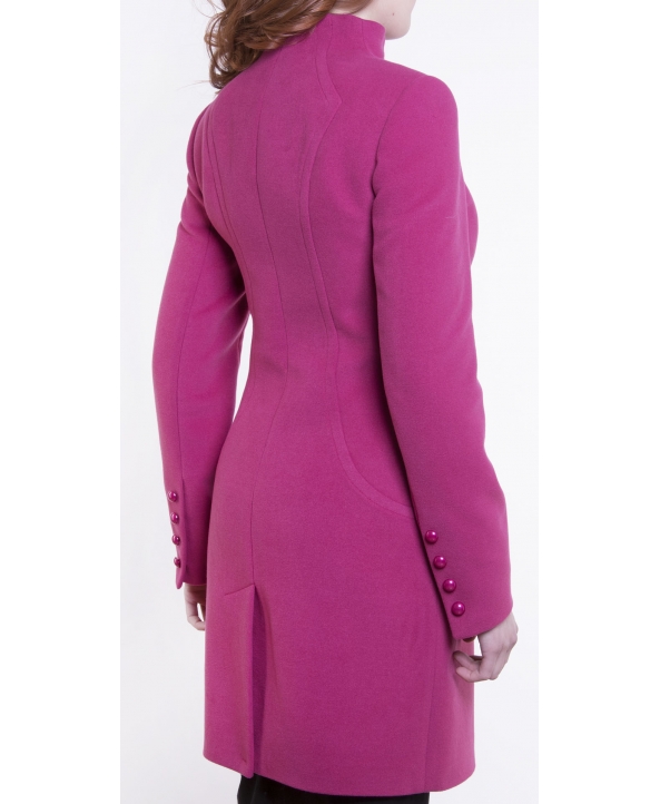 Пальто из шерсти, цвет: Сангрия - купить за 12000 в магазине - Гипермаркет меха