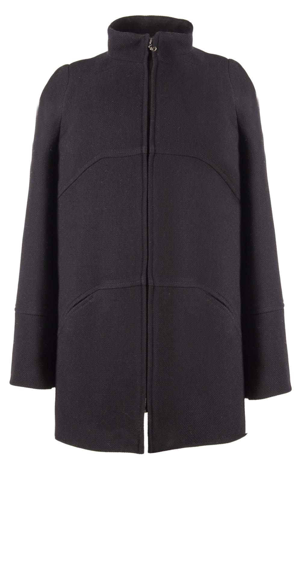 Пальто из шерсти, цвет: Чёрный - купить за 4000 в магазине - Гипермаркет меха