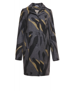 Пальто из шерсти, цвет: Чёрный /  Серый - купить за 10100 в магазине - Гипермаркет меха