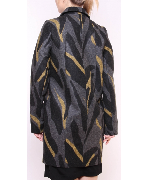 Пальто из шерсти, цвет: Чёрный /  Серый - купить за 10100 в магазине - Гипермаркет меха