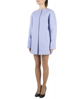 Пальто из шерсти, цвет: Голубой азуре - купить за 13200 в магазине - Гипермаркет меха