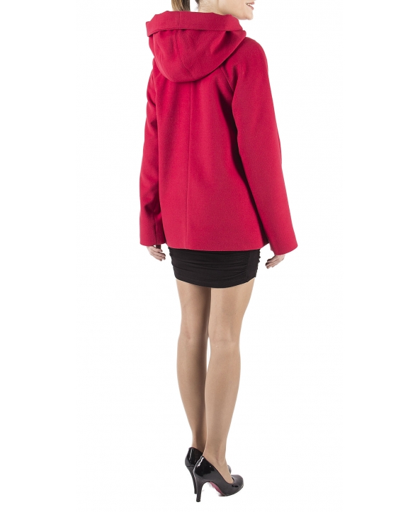 Пальто из шерсти, цвет: Красный - купить за 9000 в магазине - Гипермаркет меха