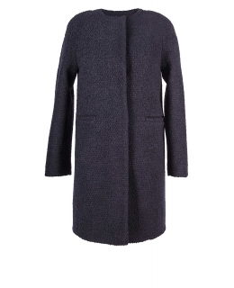 Пальто из шерсти, цвет: Тёмно-синий - купить за 15600 в магазине - Гипермаркет меха