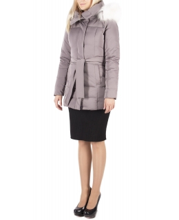 Куртка из полиэстера, цвет: Серый, отделка Искуственный мех - купить за 8600 в магазине - Гипермаркет меха