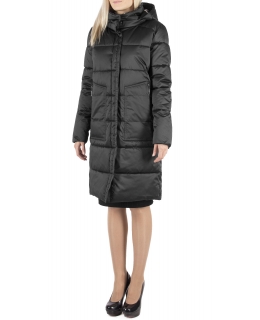 Пальто из полиэстера, цвет: Чёрный, отделка Шерсть - купить за 15800 в магазине - Гипермаркет меха