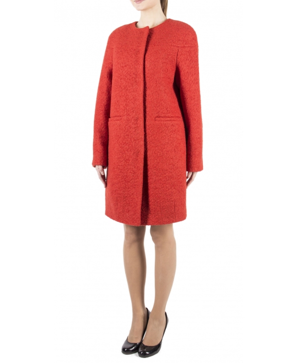 Пальто из шерсти, цвет: Терра - купить за 15600 в магазине - Гипермаркет меха