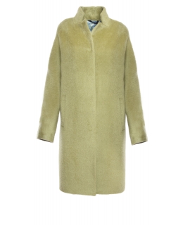 Пальто из шерсти, цвет: Светло-зелёный - купить за 16000 в магазине - Гипермаркет меха