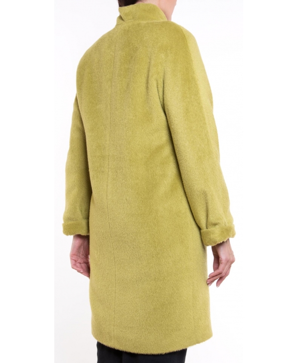Пальто из шерсти, цвет: Светло-зелёный - купить за 16000 в магазине - Гипермаркет меха
