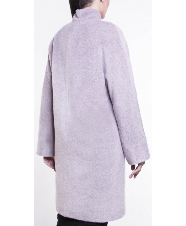 Пальто из шерсти, цвет: Меланж коричневый - купить за 16000 в магазине - Гипермаркет меха