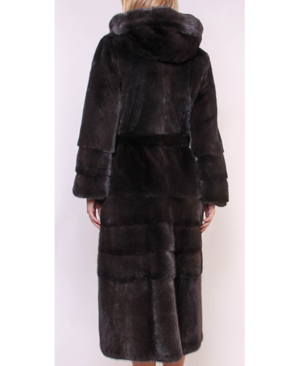 Пальто из меха норки, цвет: Гранит - купить за 310000 в магазине - Гипермаркет меха