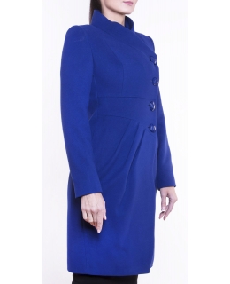 Пальто из шерсти, цвет: Васильковый - купить за 13000 в магазине - Гипермаркет меха
