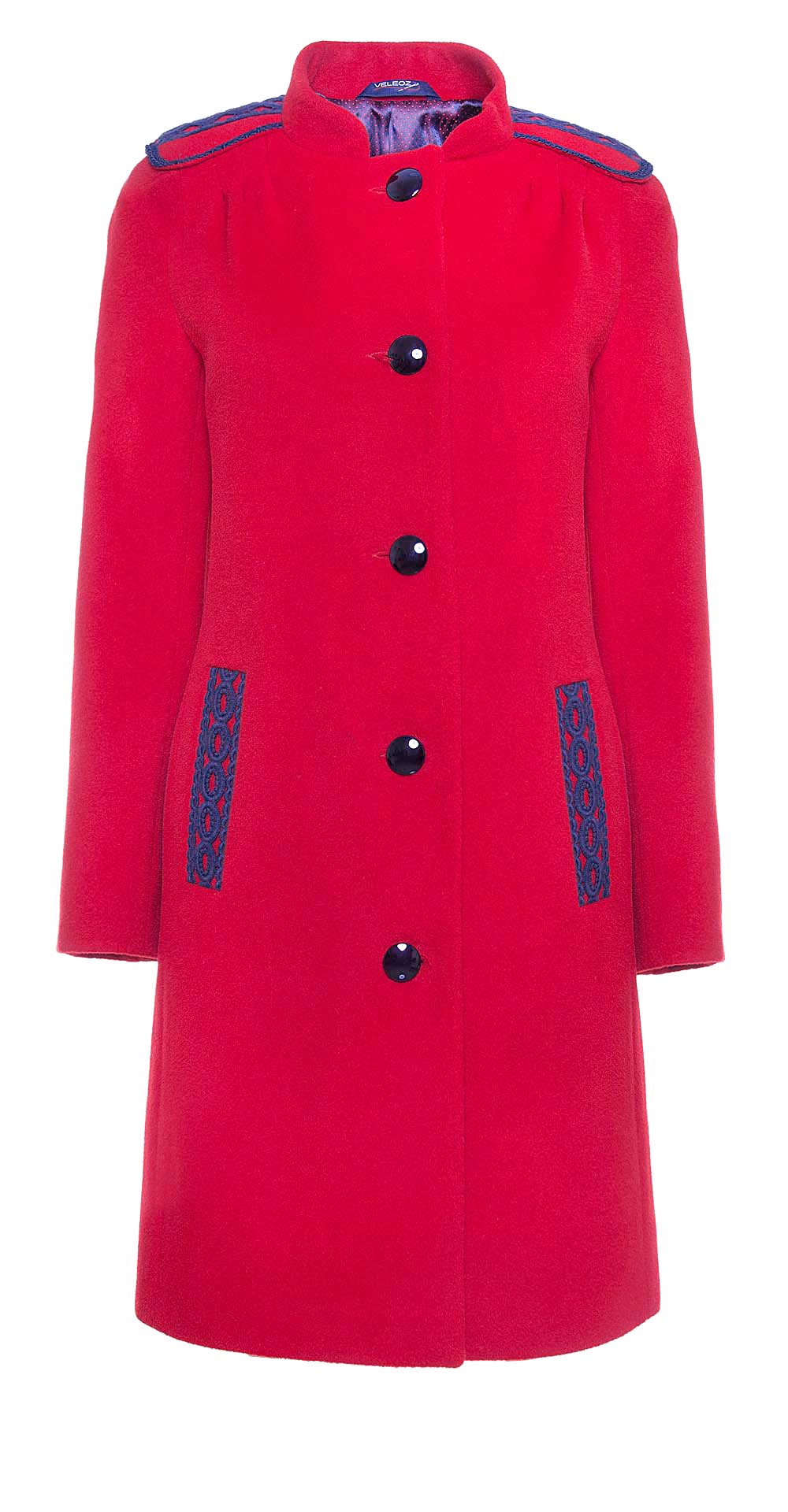 Пальто из шерсти, цвет: Красный - купить за 6000 в магазине - Гипермаркет меха