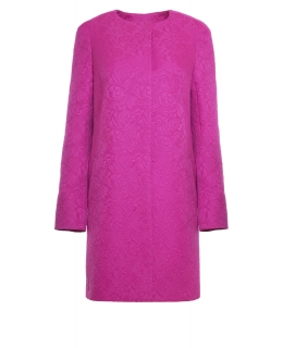Пальто из текстиля, цвет: Малиновый - купить за 10600 в магазине - Гипермаркет меха