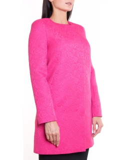 Пальто из текстиля, цвет: Малиновый - купить за 10600 в магазине - Гипермаркет меха