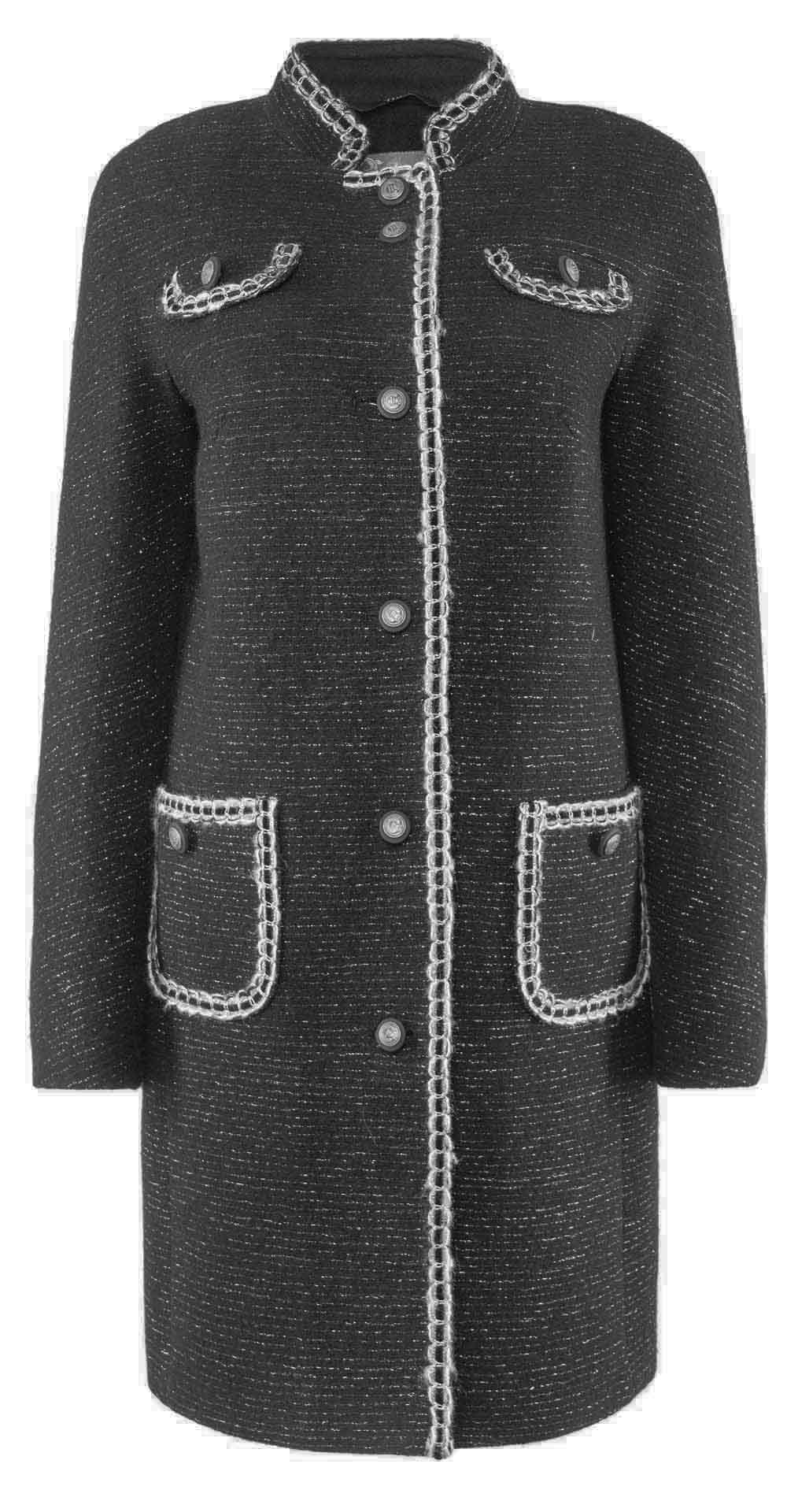 Пальто из шерсти, цвет: Чёрный - купить за 14100 в магазине - Гипермаркет меха